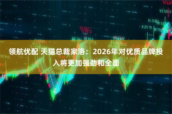 领航优配 天猫总裁家洛：2026年对优质品牌投入将更加强劲和全面
